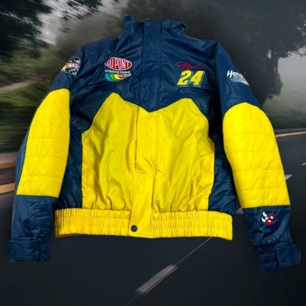 Jeff Gordon Nascar Jacket #24 Vintage Chase Authentics Dupont Racing Men's sz L